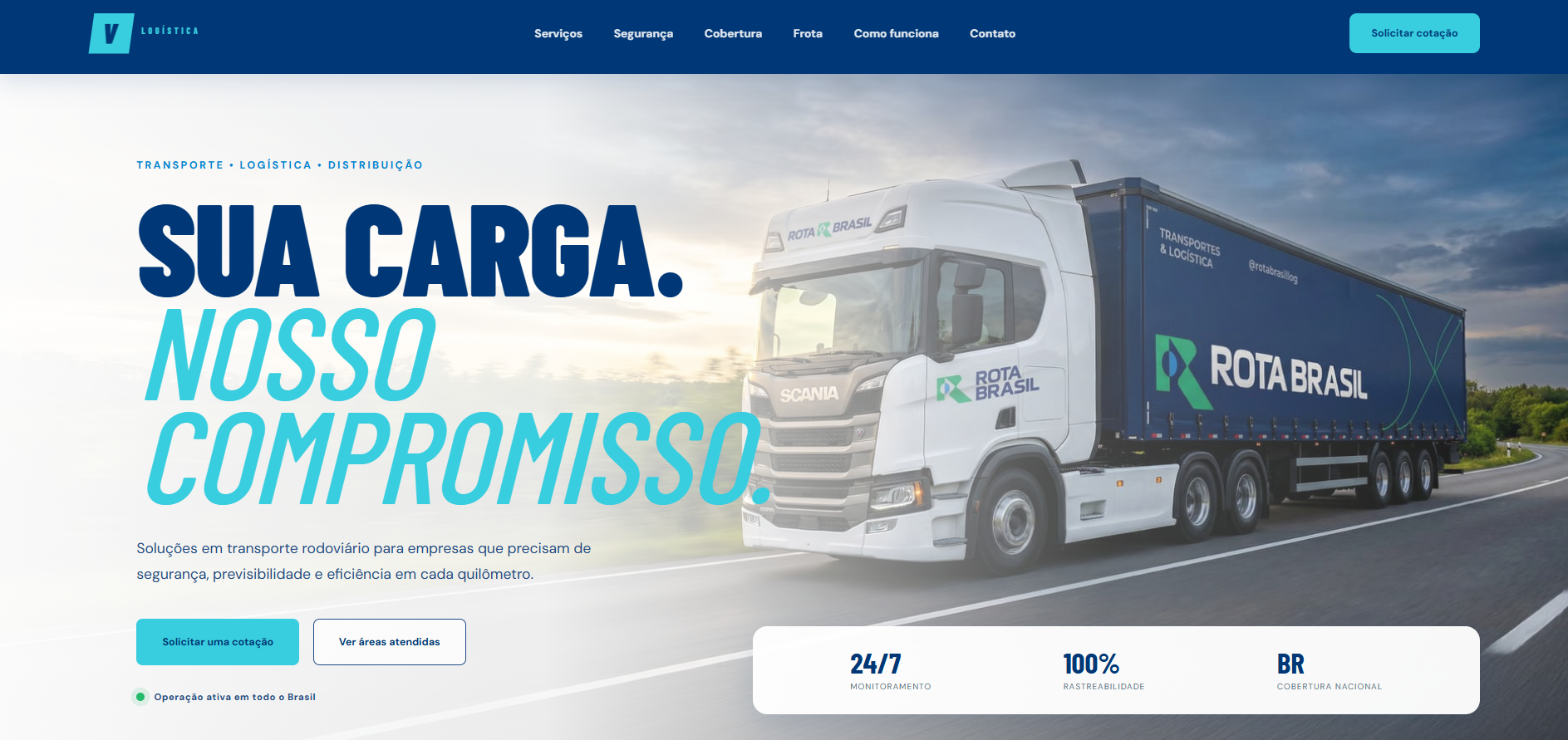 Landing page desenvolvida pela Impullse