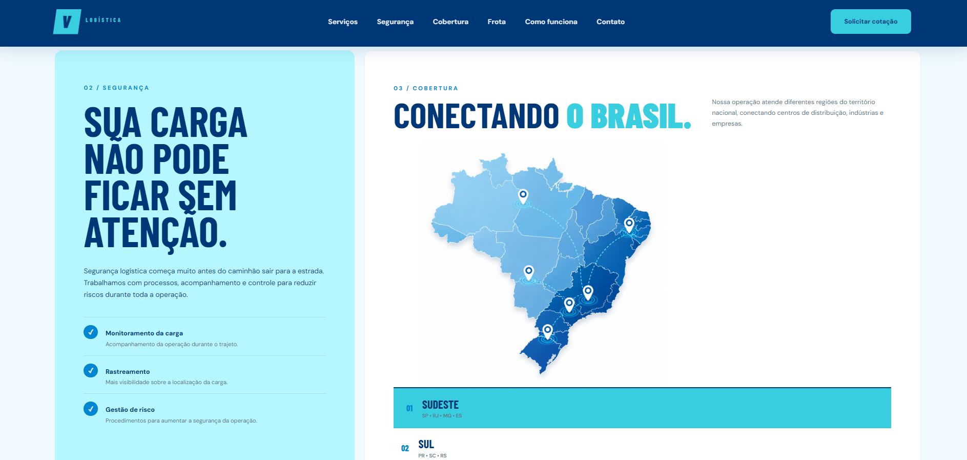 Landing page desenvolvida pela Impullse